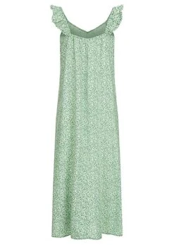 JACQUELINE DE YONG JDY By ONLY Damen Kleid Mit Dekorativem Rüschendetail Medium Grün Weiss 7 JACQUELINE DE YONG JDY By ONLY Damen Kleid Mit Dekorativem Rüschendetail Medium Grün Weiss -ModeWelt Verkäufe 22050005 2