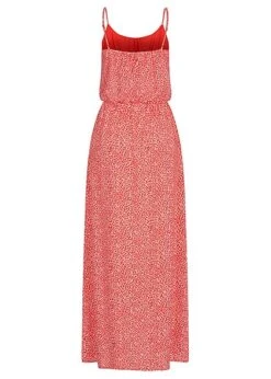 ONLY Damen Viskose Maxikleid Taillengummibund Blumen Print Verstellb. Träger Rot Weiss -ModeWelt Verkäufe 22050034 2