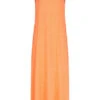 VILA Damen Ankle Longform Kleid Tangerine Orange 1 VILA Damen Ankle Longform Kleid Tangerine Orange -ModeWelt Verkäufe 22050234