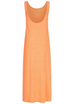 VILA Damen Ankle Longform Kleid Tangerine Orange -ModeWelt Verkäufe 22050234 2