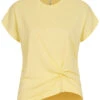 ONLY Damen T-Shirt Mit Knotendetail Vorn Vanilla Gelb 2 ONLY Damen T-Shirt Mit Knotendetail Vorn Vanilla Gelb -ModeWelt Verkäufe 22050324