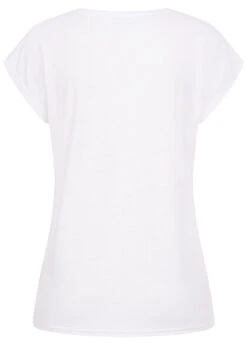 Seventyseven Lifestyle Damen Disney T-Shirt Mickey Mouse Glitzer Print Weiss Rosa -ModeWelt Verkäufe 22069029 1