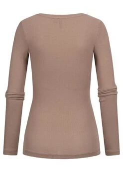 Pieces Damen NOOS Longsleeve Pullover Mit Strukturstoff Fossil Braun -ModeWelt Verkäufe 22080301 1
