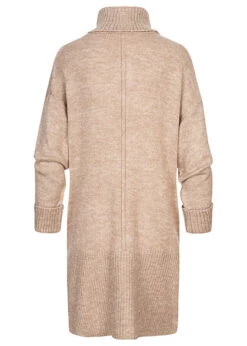 ONLY Damen Rollkragen Kleid Sweater Mit Strukturstoff Humus Beige -ModeWelt Verkäufe 22090110 2