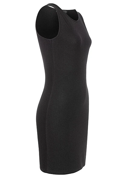 Cloud5ive Damen Viskose Kleid Ärmellos Mit Rundhals Schwarz 4 Cloud5ive Damen Viskose Kleid Ärmellos Mit Rundhals Schwarz – Bild 2