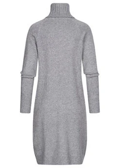 Seventyseven Lifestyle Damen Rollkragen Kleid Mit 2 Taschen Grau -ModeWelt Verkäufe 22106518 2