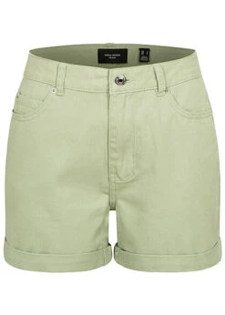 Vero Moda Damen NOOS Jeans Shorts Mit 5-Pockets Reseda Hell Grün