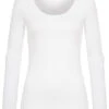 Vero Moda Damen NOOS Langarm Shirt Longsleeve Mit Rundhals Bright Weiss -ModeWelt Verkäufe 23020226
