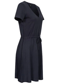 ONLY Damen NOOS Mini-Kleid Mit Bindedetail Und V-Neck Night Sky Dunkel Blau -ModeWelt Verkäufe 23020282 1