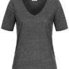VILA Damen NOOS Basic T-Shirt Mit V-Neck Schwarz -ModeWelt Verkäufe 23030015