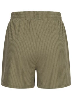 Pieces Damen NOOS Shorts Kurze Hose Mit Gummibund Strukturstoff Deep Lichen Grün -ModeWelt Verkäufe 23030060 2