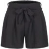 Cloud5ive Damen Musselin Shorts Mit Bindegürtel Schwarz -ModeWelt Verkäufe 23036728