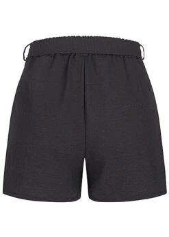 Cloud5ive Damen Musselin Shorts Mit Bindegürtel Schwarz -ModeWelt Verkäufe 23036728 2