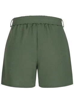 Cloud5ive Damen Musselin Shorts Mit Bindegürtel Khaki -ModeWelt Verkäufe 23036731 2