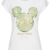 Cloud5ive Damen T-Shirt Mit Disney Mickey Mouse Blätter Print Weiss 1 Cloud5ive Damen T-Shirt Mit Disney Mickey Mouse Blätter Print Weiss -ModeWelt Verkäufe 23049020