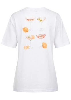 Days Beyond Damen T-Shirt Mit Drinks With Friends Print Weiss -ModeWelt Verkäufe 23050001 1
