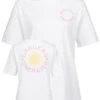 Days Beyond Damen T-Shirt Mit Endless Vacation Print Weiss -ModeWelt Verkäufe 23050006