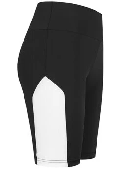 Urban Classics Damen Cycle Shorts Colorblock Schwarz Weiss