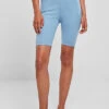 Urban Classics Damen High Waist Shorts Leggings Horizont Blau