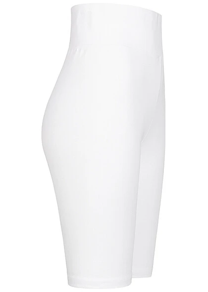 Urban Classics Damen High Waist Shorts Leggings Weiss 4 Urban Classics Damen High Waist Shorts Leggings Weiss – Bild 2