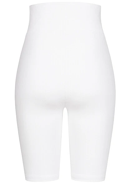 Urban Classics Damen High Waist Shorts Leggings Weiss 5 Urban Classics Damen High Waist Shorts Leggings Weiss – Bild 3