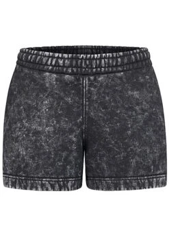 Urban Classics Damen Washed Sweat Shorts Schwarz
