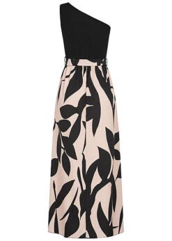 Cloud5ive Damen Maxi-Kleid One-Shoulder Mit Blumenprint Schwarz-beige 7 Cloud5ive Damen Maxi-Kleid One-Shoulder Mit Blumenprint Schwarz-beige -ModeWelt Verkäufe 23056009 2
